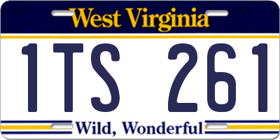 WV license plate 1TS261