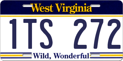 WV license plate 1TS272