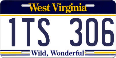 WV license plate 1TS306