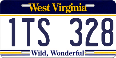 WV license plate 1TS328