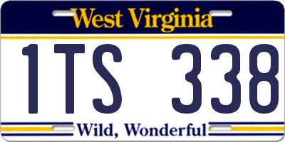 WV license plate 1TS338