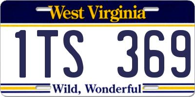 WV license plate 1TS369
