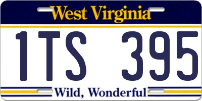 WV license plate 1TS395
