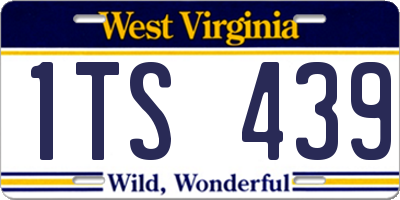 WV license plate 1TS439