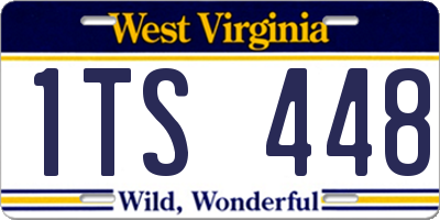 WV license plate 1TS448