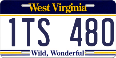 WV license plate 1TS480