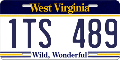 WV license plate 1TS489