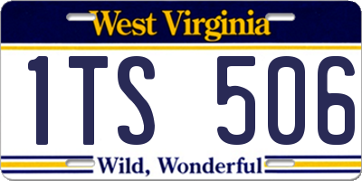 WV license plate 1TS506
