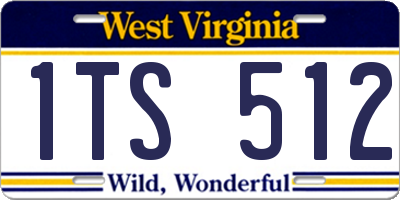 WV license plate 1TS512
