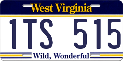 WV license plate 1TS515