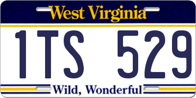 WV license plate 1TS529
