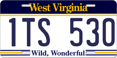 WV license plate 1TS530