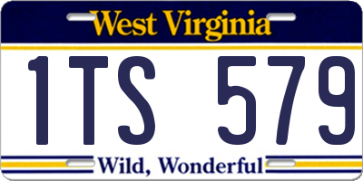 WV license plate 1TS579