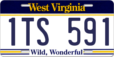 WV license plate 1TS591