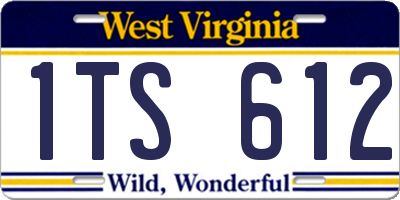 WV license plate 1TS612
