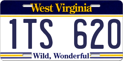 WV license plate 1TS620