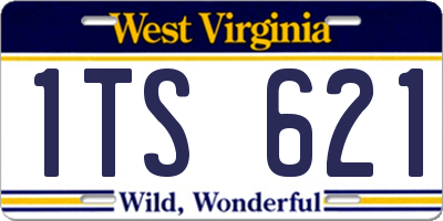 WV license plate 1TS621