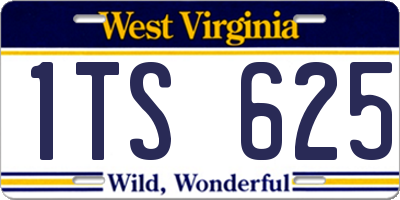 WV license plate 1TS625