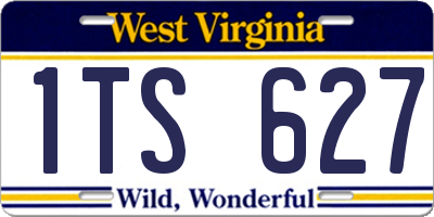 WV license plate 1TS627