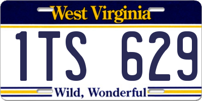 WV license plate 1TS629