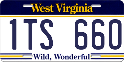 WV license plate 1TS660