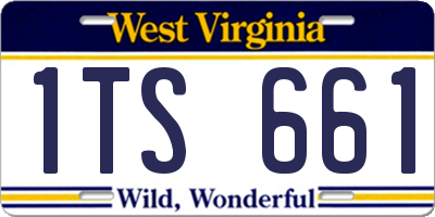 WV license plate 1TS661