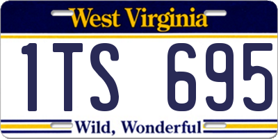 WV license plate 1TS695