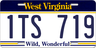 WV license plate 1TS719