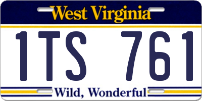 WV license plate 1TS761