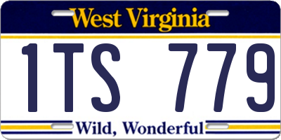 WV license plate 1TS779