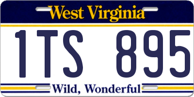 WV license plate 1TS895