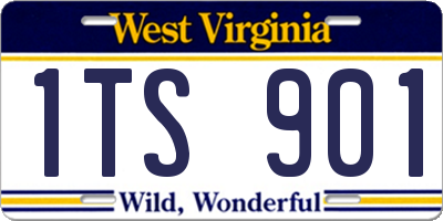 WV license plate 1TS901