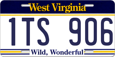 WV license plate 1TS906