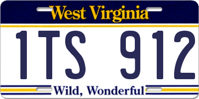 WV license plate 1TS912