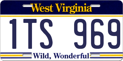 WV license plate 1TS969