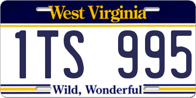 WV license plate 1TS995