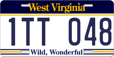WV license plate 1TT048