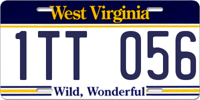 WV license plate 1TT056