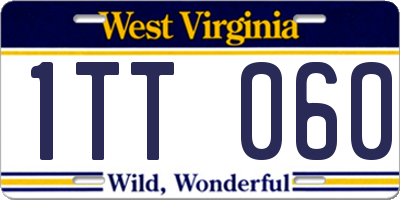WV license plate 1TT060