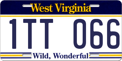 WV license plate 1TT066