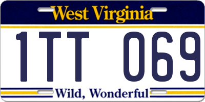 WV license plate 1TT069