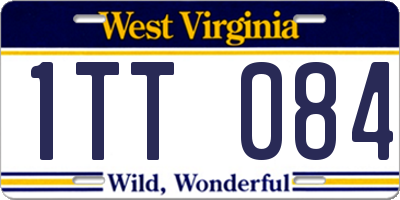 WV license plate 1TT084