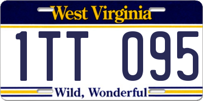 WV license plate 1TT095