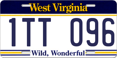 WV license plate 1TT096