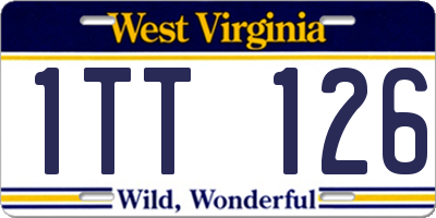 WV license plate 1TT126