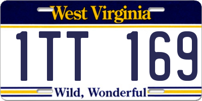 WV license plate 1TT169