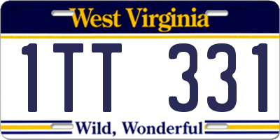 WV license plate 1TT331
