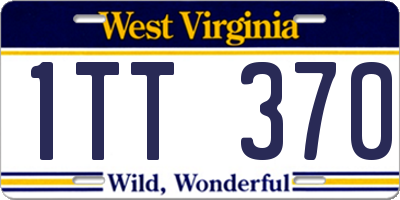 WV license plate 1TT370