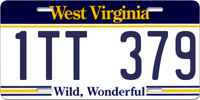 WV license plate 1TT379