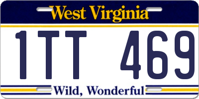 WV license plate 1TT469